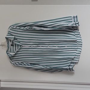 Cotton striped button down